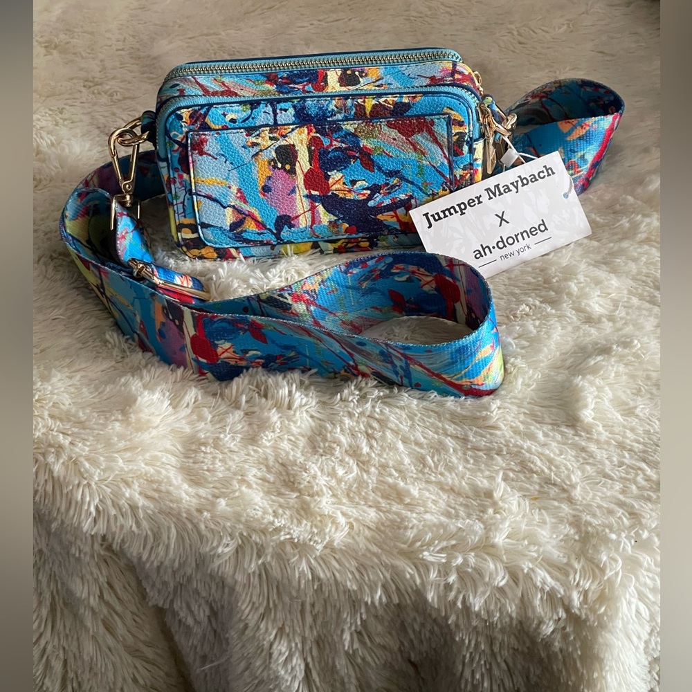 Jumper Maybach X Ahdorned. Camera Bag with Strap. NWT